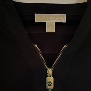 Michael Kors Black Dress with Gold Zipper